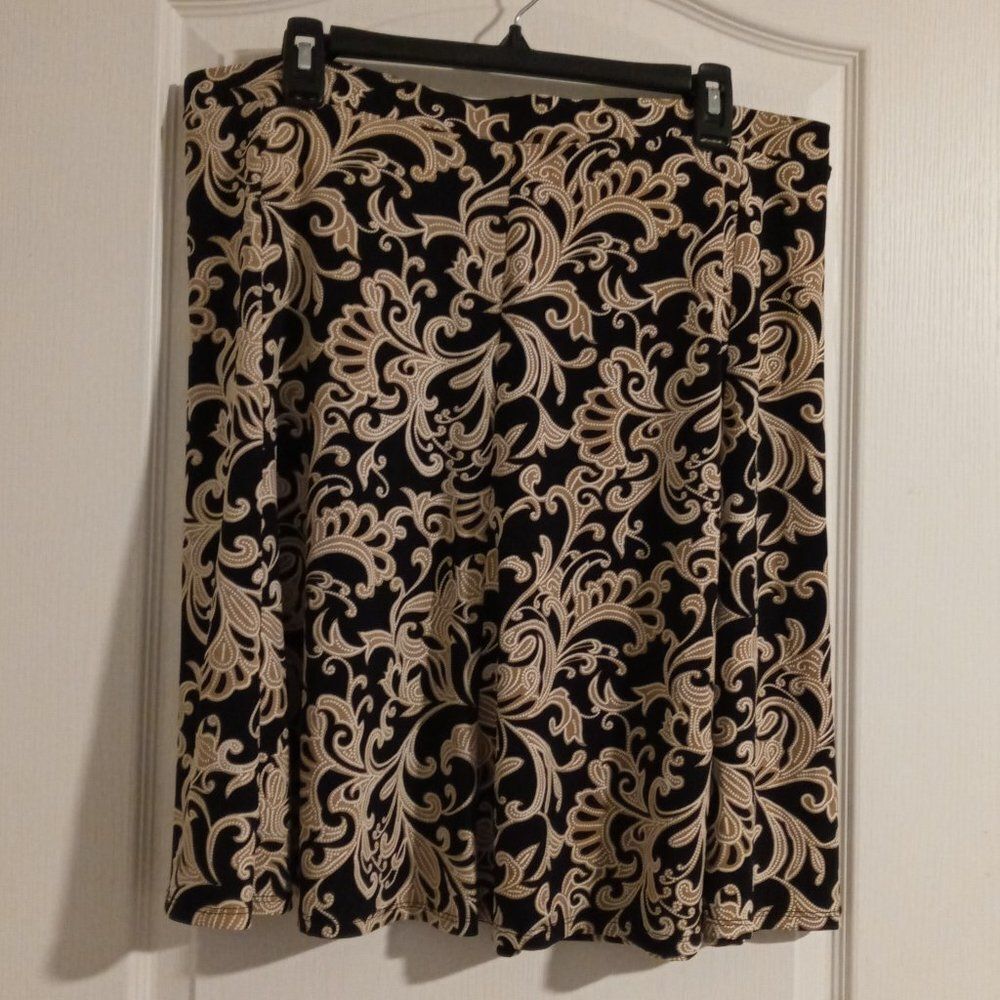 NWT Sami & Jo Black and Tan skirt - Size Petite X-Large